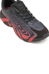 D-Vit-Sneakers in striped dégradé mesh