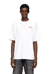 Cotton T-shirt with Diesel Biscotto print