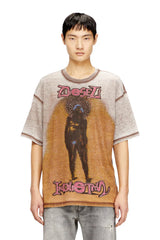 Relaxed T-shirt with print and studs