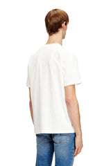Regular cotton T-shirt with Diesel embroidery