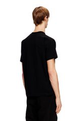 Regular cotton T-shirt with Diesel embroidery