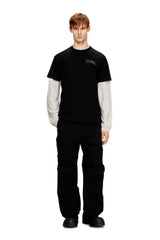 Regular cotton T-shirt with Diesel embroidery