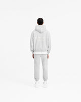 Represent Owners Club Stamp Zip Up Hoodie - Ash Grey