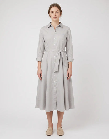 Ben Sherman Diana Fit & Flare Pearl Grey Dress