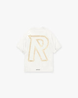 Masking Tape Initial T-Shirt - Flat White