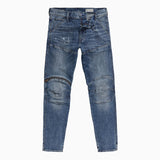 Men's 3D Zip Knee Skinny Denim Pant