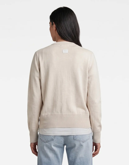 G-Star RAW R Knit Cardigan Whitebait