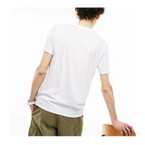 Lacoste Mens Pima Cotton V-Neck T-Shirt TH6710-001 White