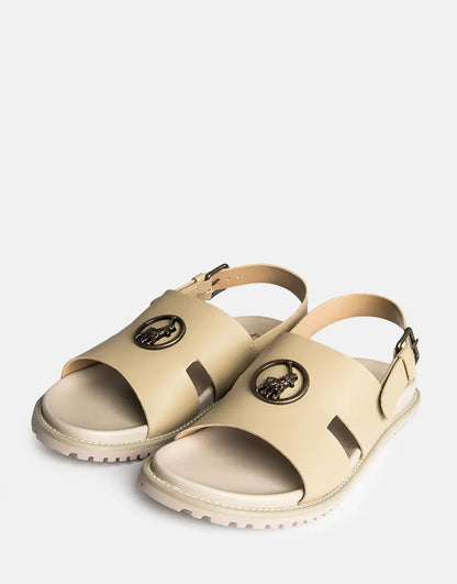 Polo Moulded Trim Taupe Mens Sandals