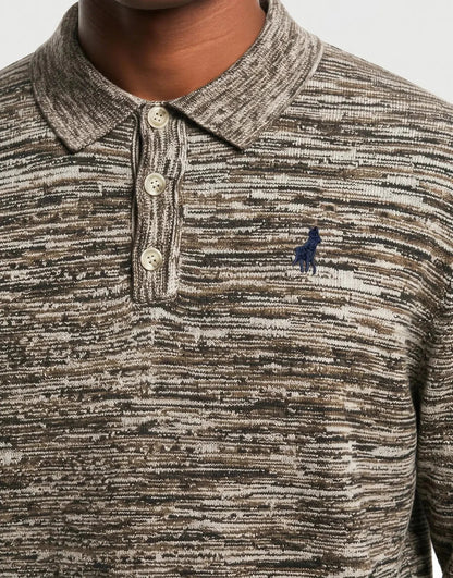 Polo Space Dye Brown Knitwear