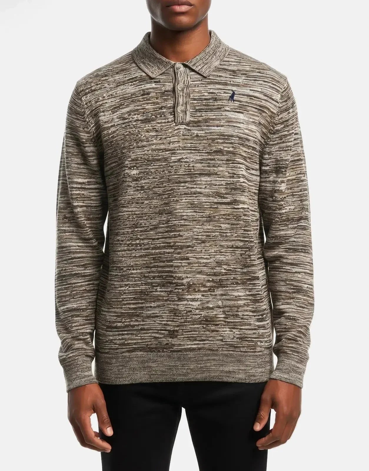 Polo Space Dye Brown Knitwear