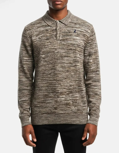 Polo Space Dye Brown Knitwear
