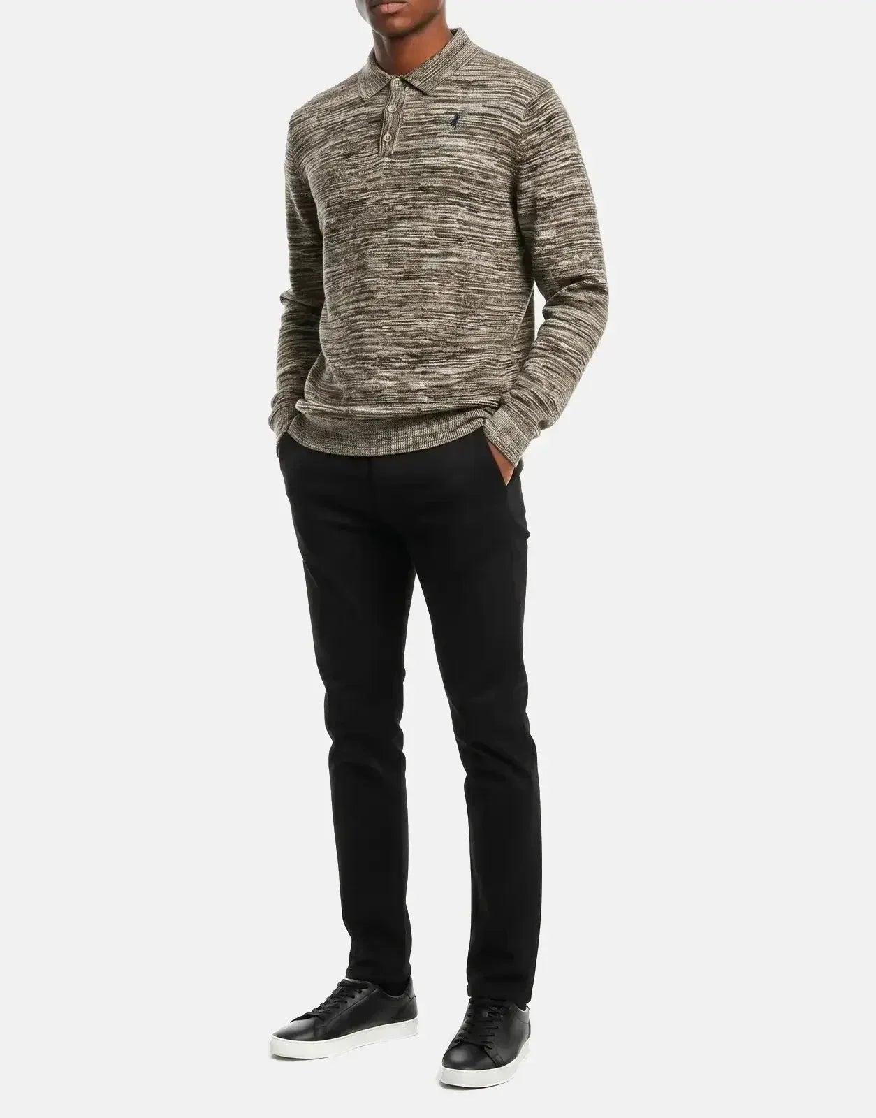 Polo Space Dye Brown Knitwear