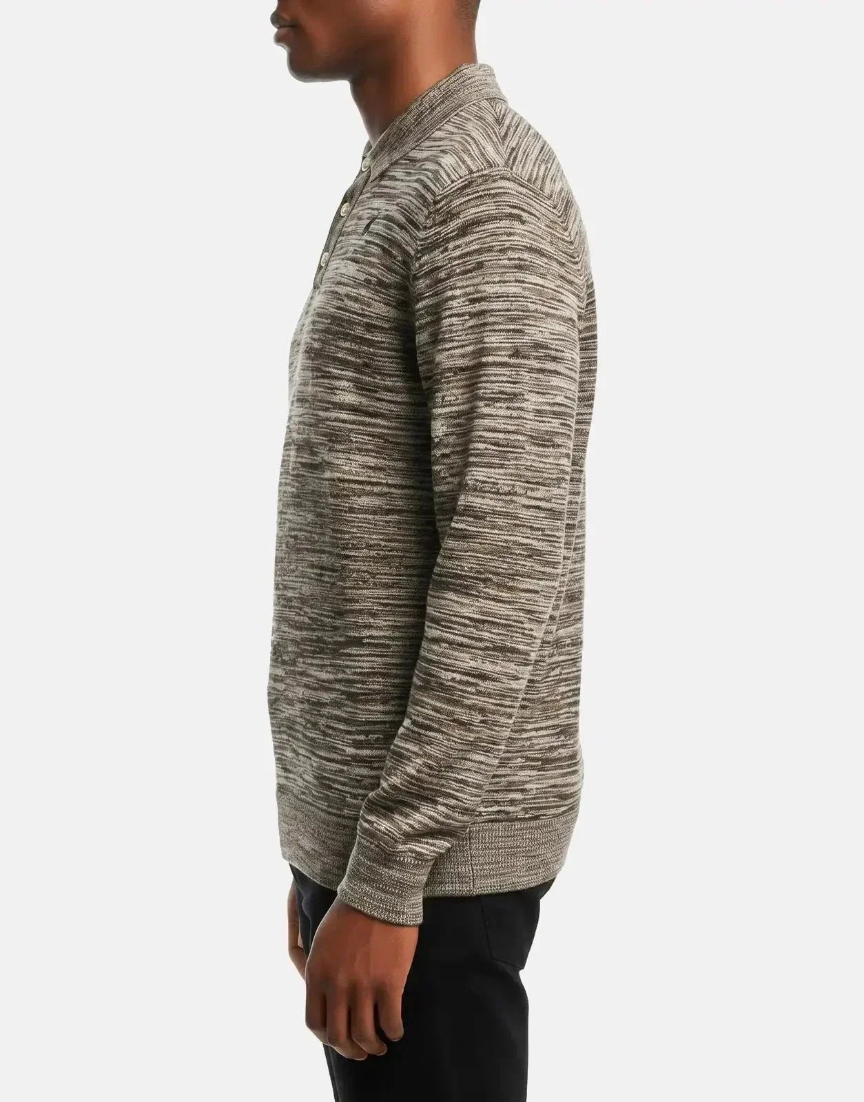 Polo Space Dye Brown Knitwear