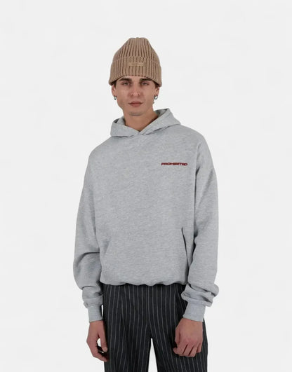 Prohibited 10119 Grey Melange Hoodie