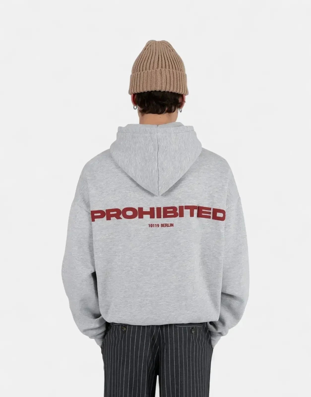 Prohibited 10119 Grey Melange Hoodie