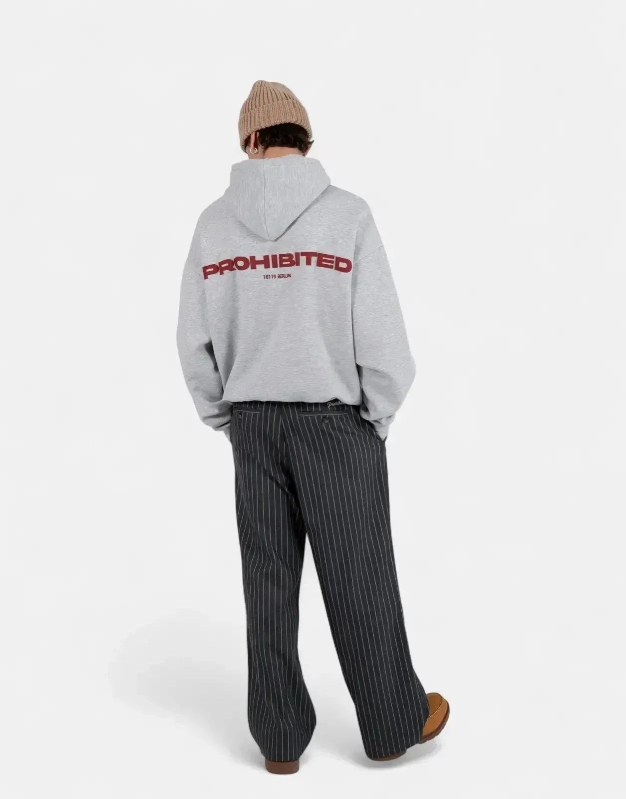 Prohibited 10119 Grey Melange Hoodie
