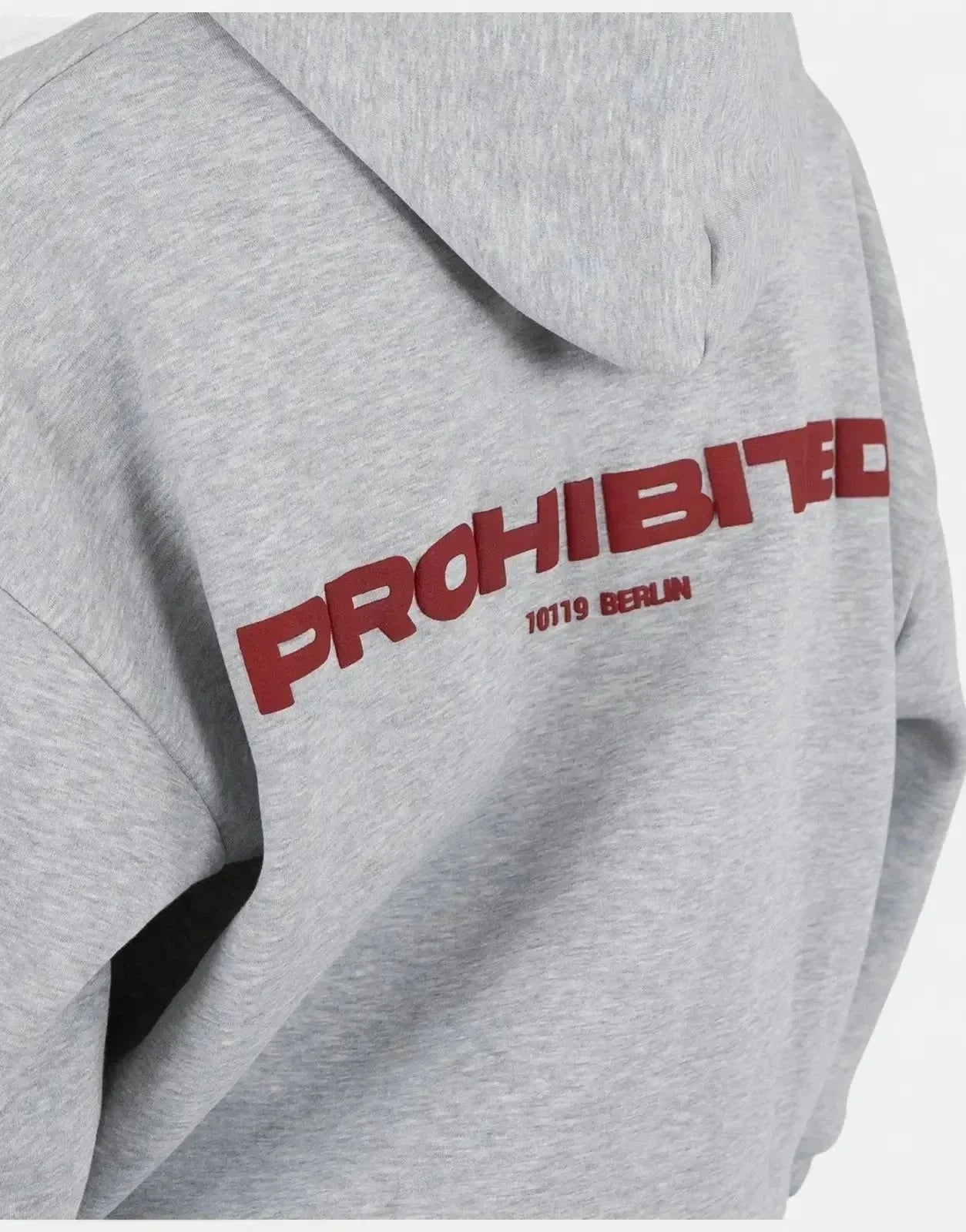 Prohibited 10119 Grey Melange Hoodie