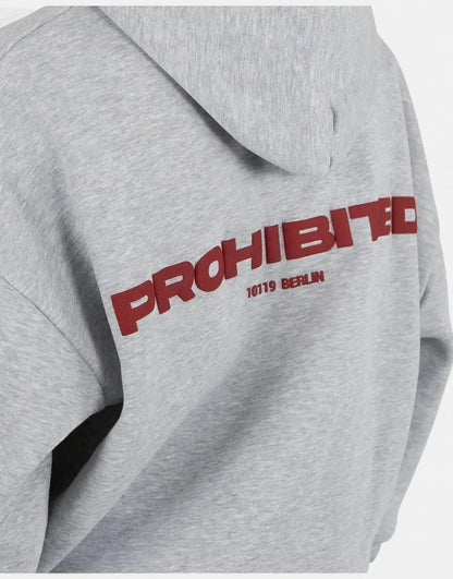 Prohibited 10119 Grey Melange Hoodie