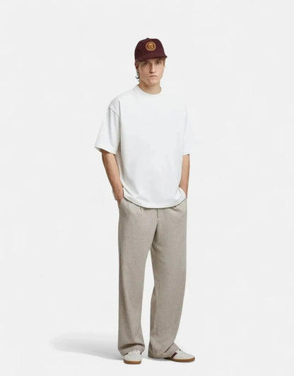 Prohibited Oversized Off-White T-Shirt