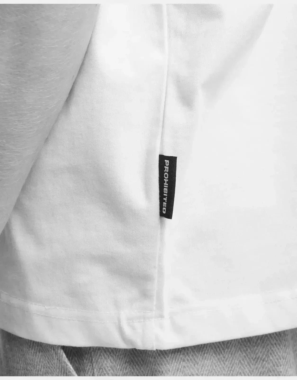 Prohibited Oversized Off-White T-Shirt