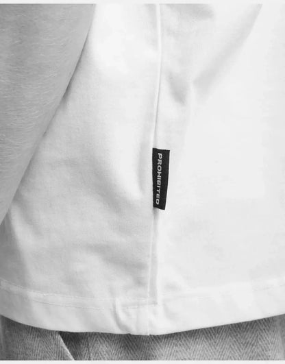 Prohibited Oversized Off-White T-Shirt