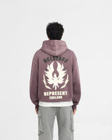 Represent X Belstaff Flame Phoenix Hoodie - Plum