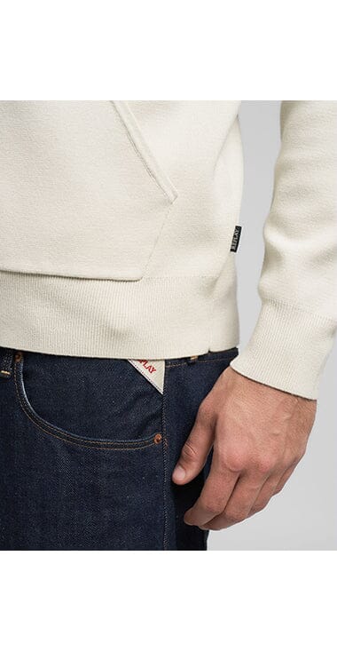 Replay Heavyweight Zipup Snow White Hoodie