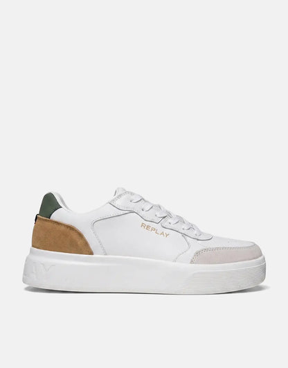 Replay Notting Agency White/Tan Sneakers