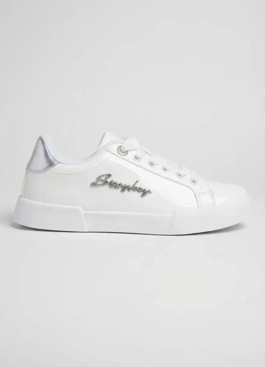 Sissy Boy Marty Patent White Sneakers