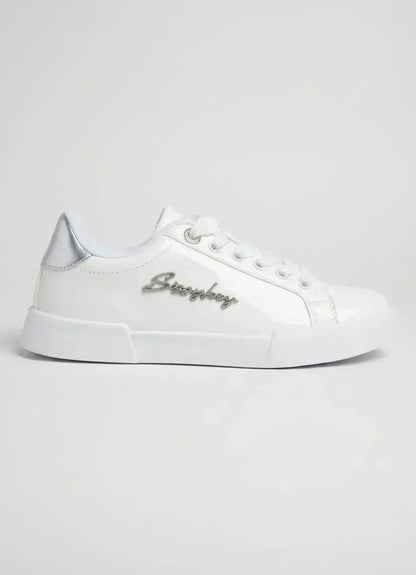 Sissy Boy Marty Patent White Sneakers