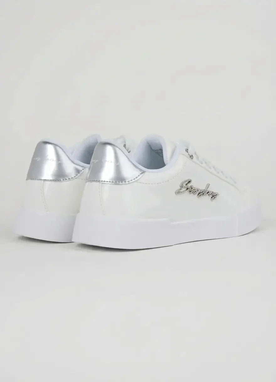 Sissy Boy Marty Patent White Sneakers