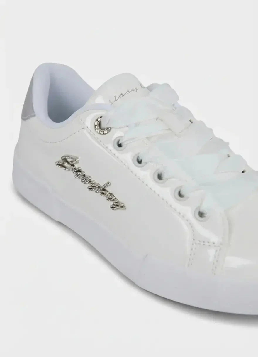 Sissy Boy Marty Patent White Sneakers