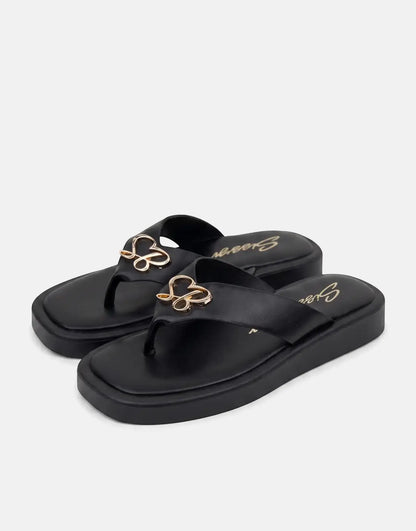 Sissy Boy Mimi Black Thong Sandals