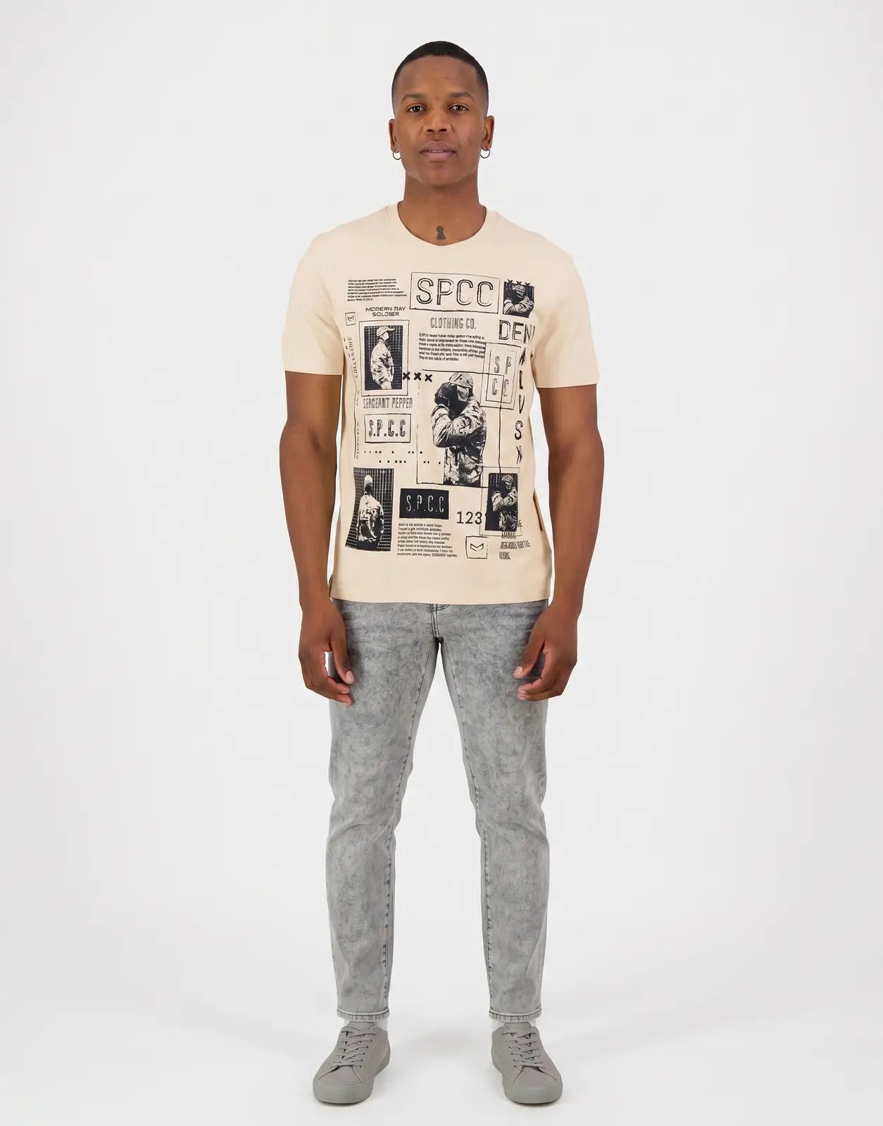SPCC Tobias Off White T-Shirt