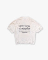 Represent X Guns N' Roses Cross T-Shirt - Washed Ecru
