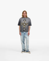 Represent X Guns N' Roses Cross T-Shirt - Stained Black